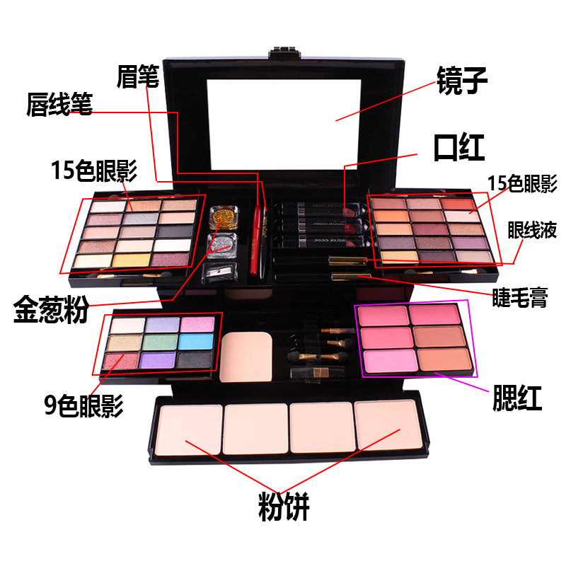 190-Color Matte Makeup Palette Gift Set – Eyeshadow, Blush & More in Stunning Collector Cases
