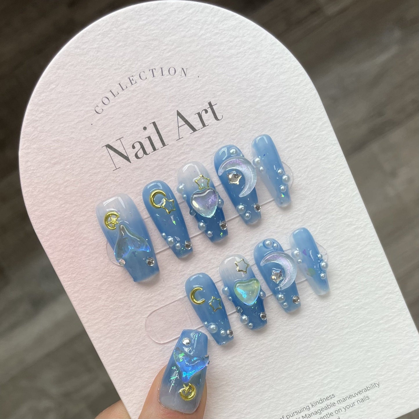 1022- Handmade press on nails fake nails removable