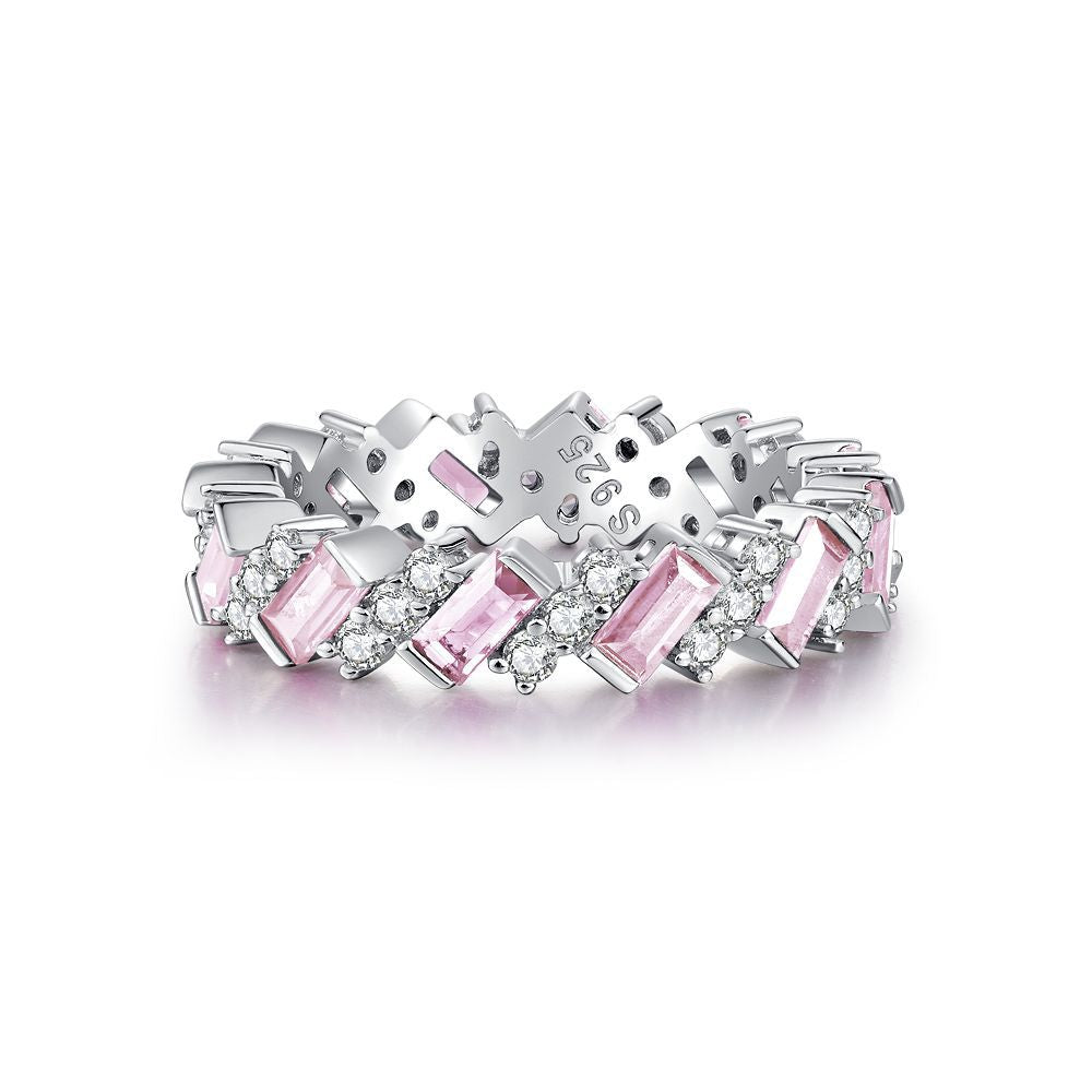 Zircon Full Diamond Sterling Silver Ring