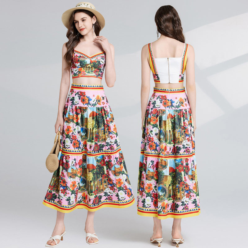 Prominentes kurzärmeliges Kleid