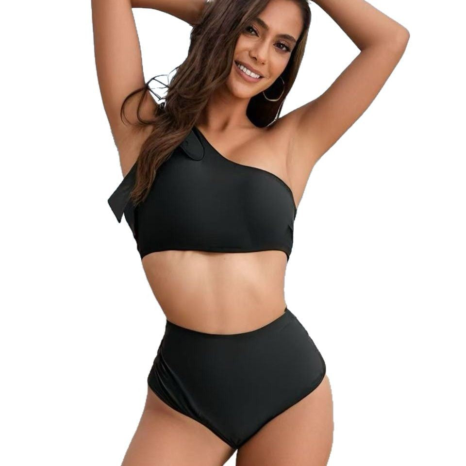 Women's Sexy Push Up High Waist Tummy Control Slimming Two Piece Bikini Swimsuit