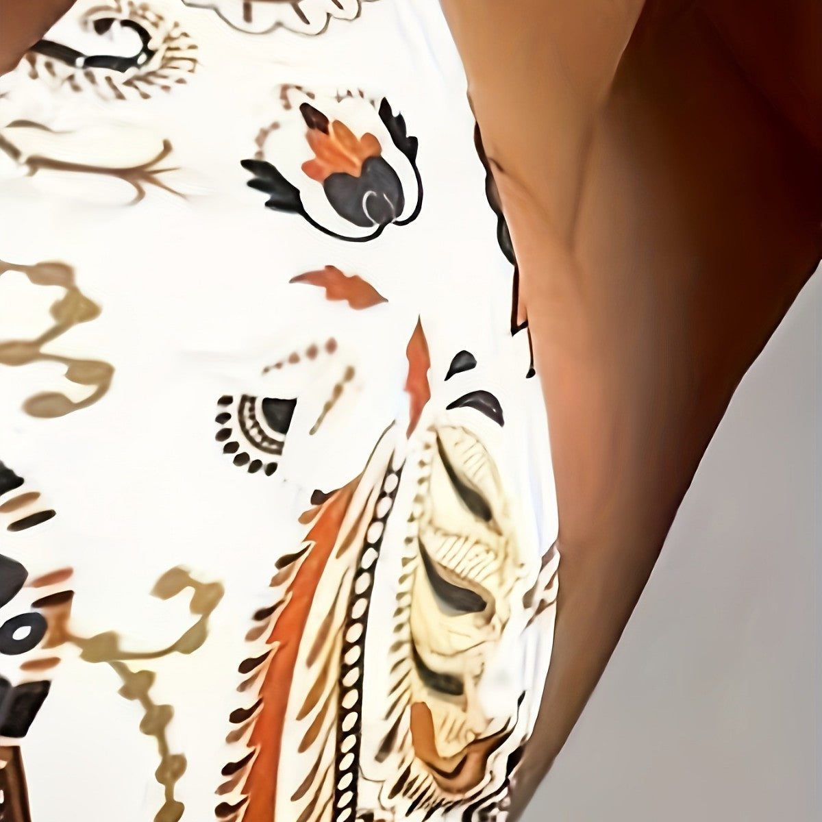 Digital Print Triangle Sexy Strappy One Piece Swimsuit for Women