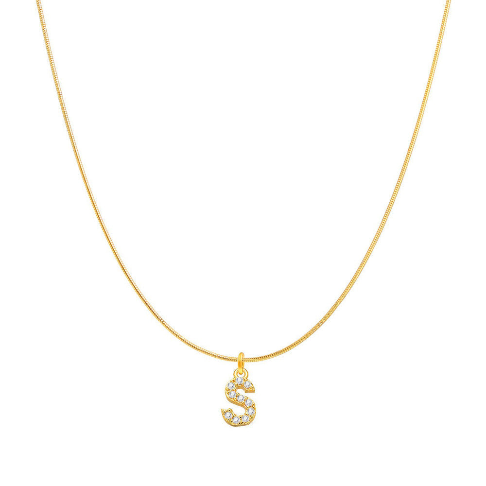 Fashion Personality Round Snake Clavicle Chain Female