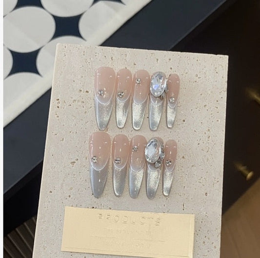 1033- Handmade press on nails fake nails removable