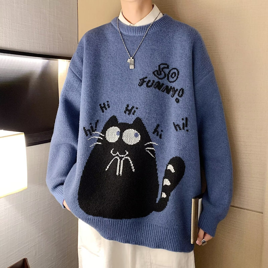 Autumn And Winter Wild Loose And Idle Knitwear