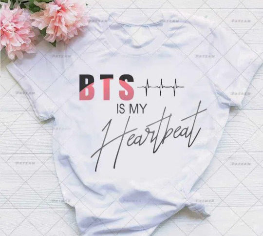 Letter Print Cotton T Shirt Fashion Brand Short Sleeve Tops Man Women Summer