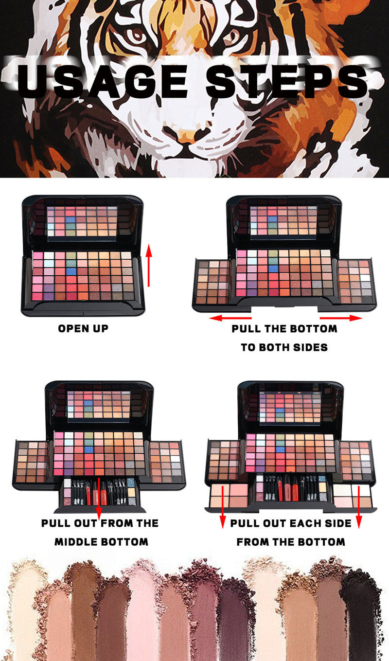 190-Color Matte Makeup Palette Gift Set – Eyeshadow, Blush & More in Stunning Collector Cases