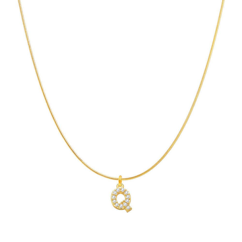 Fashion Personality Round Snake Clavicle Chain Female