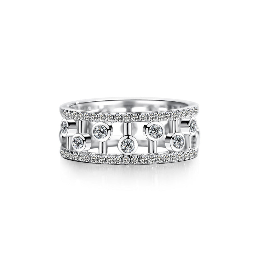 Zircon Full Diamond Sterling Silver Ring