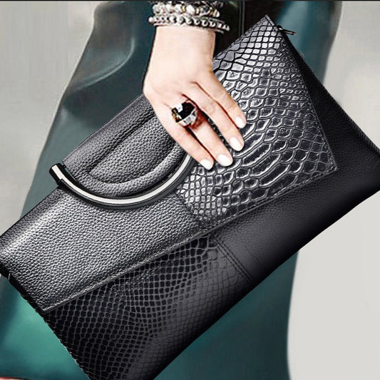 Evening Clutch bag women large capacity banquet handbag crocodile pattern women's fashion temperament