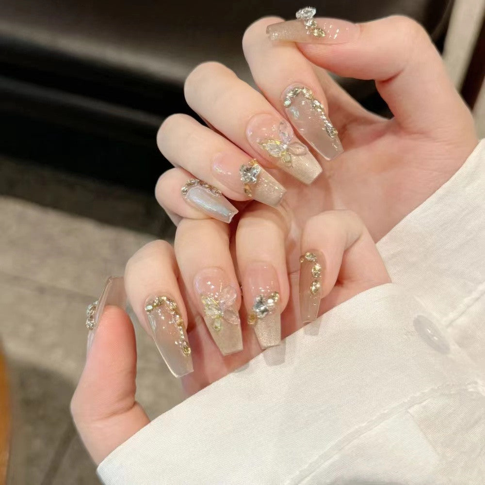 1009- Handmade press on nails fake nails removable