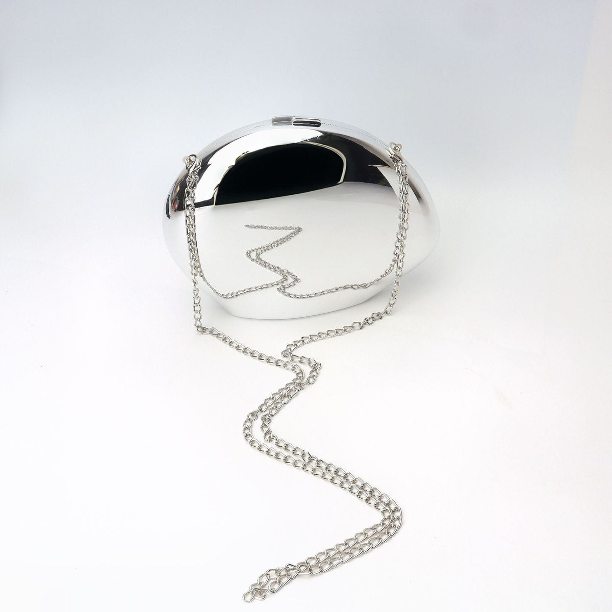 Golden Acrylic Bag, Shiny Metallic Banquet Purse,
