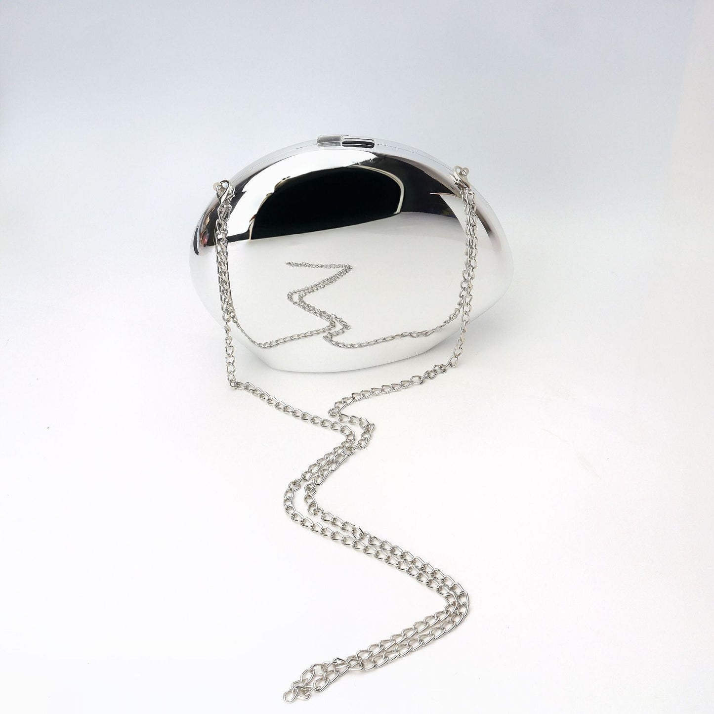 Golden Acrylic Bag, Shiny Metallic Banquet Purse,