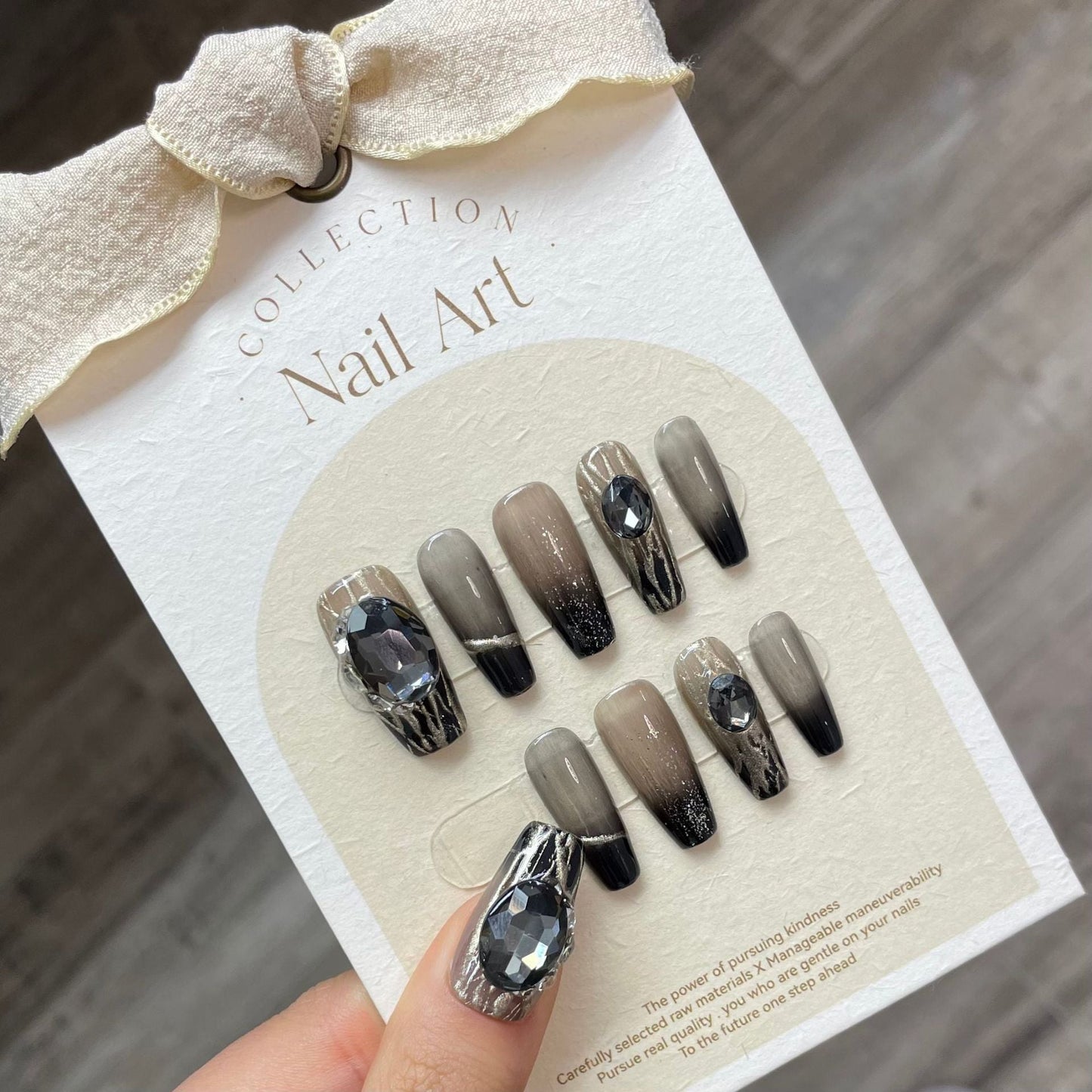 1022- Handmade press on nails fake nails removable