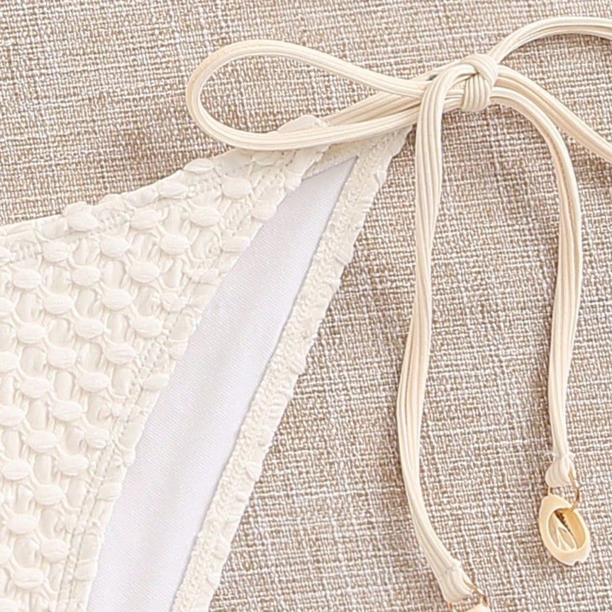 Women's Bikini Two Piece Swimsuit Shell Minimalist Swimsuit Set