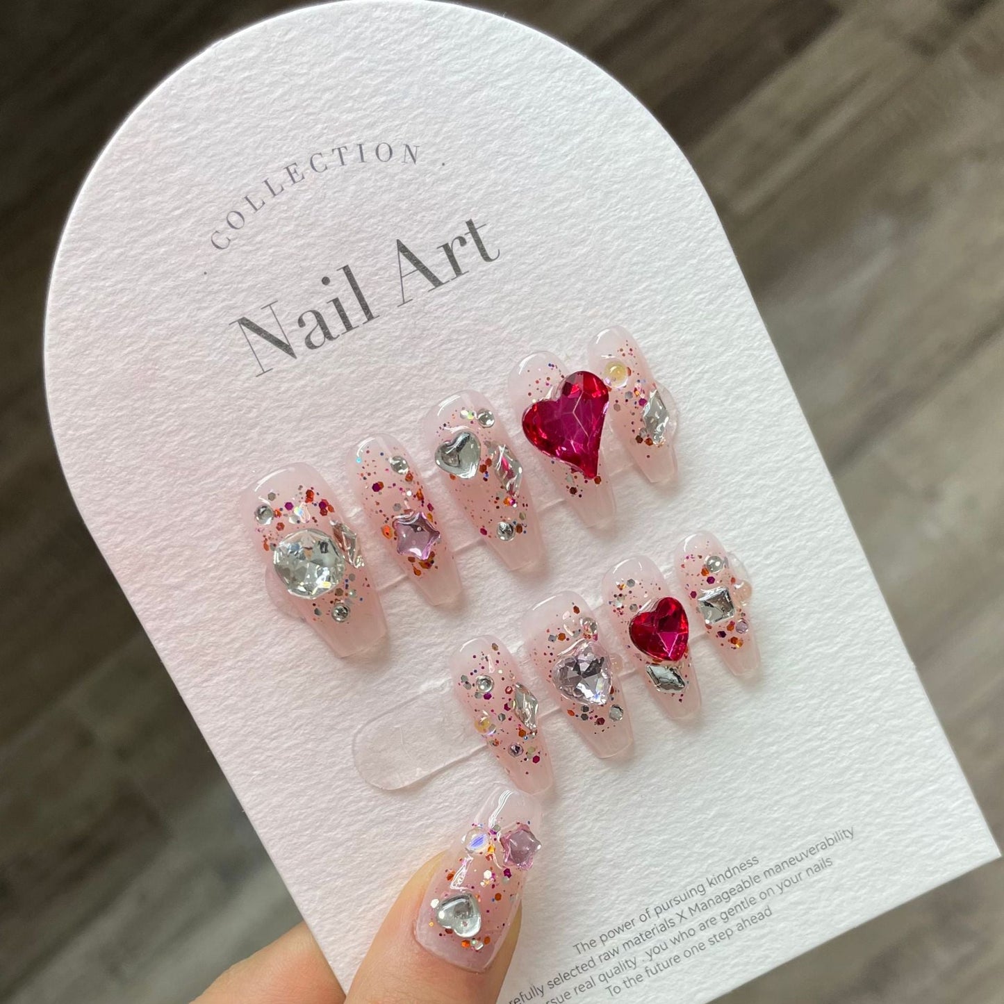0938- Handmade press on nails fake nails removable