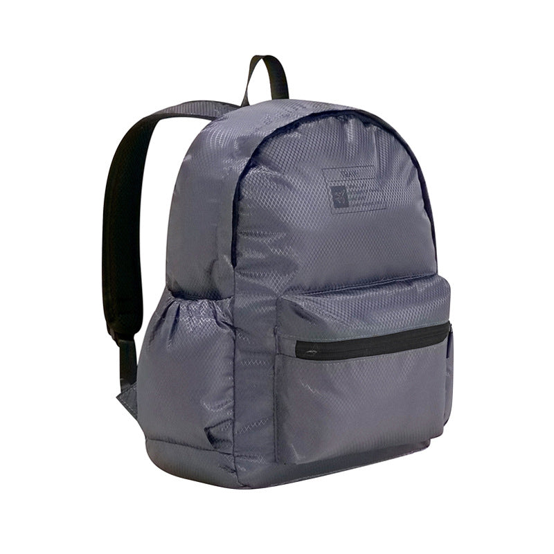 Foldable backpack, simple large capacity travel backpack female, waterproof storage backpack purse, casual polyester clothing storage backpack purse lightweight