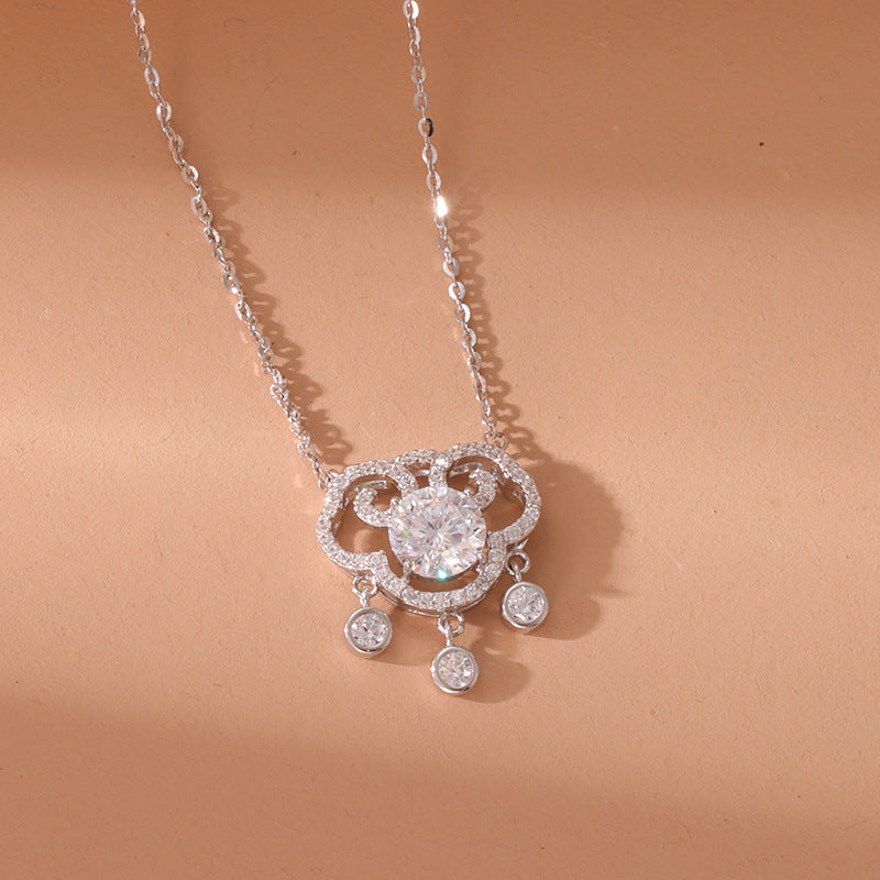 Year of Birth S925 Silver Xiangyun Lock Necklace
