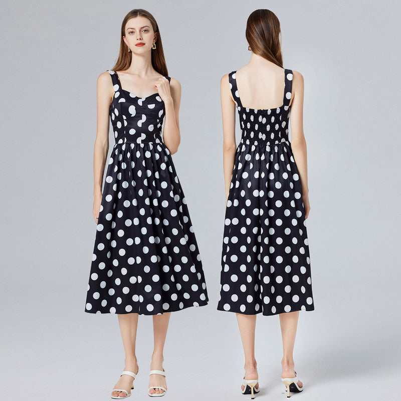 Robe d'été courte à manches courtes pour célébrité