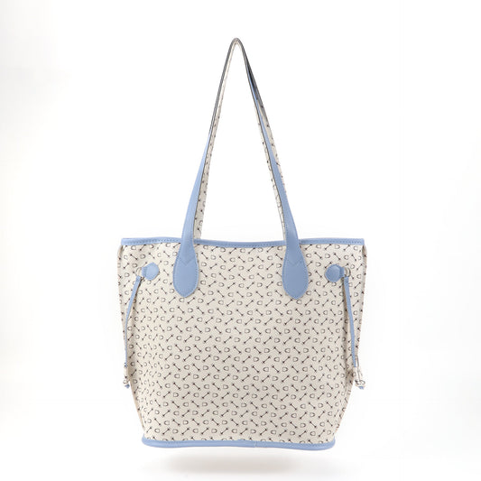 Ladies printed shoulder bag, versatile large capacity casual tote bag, big shoulder hobo bag