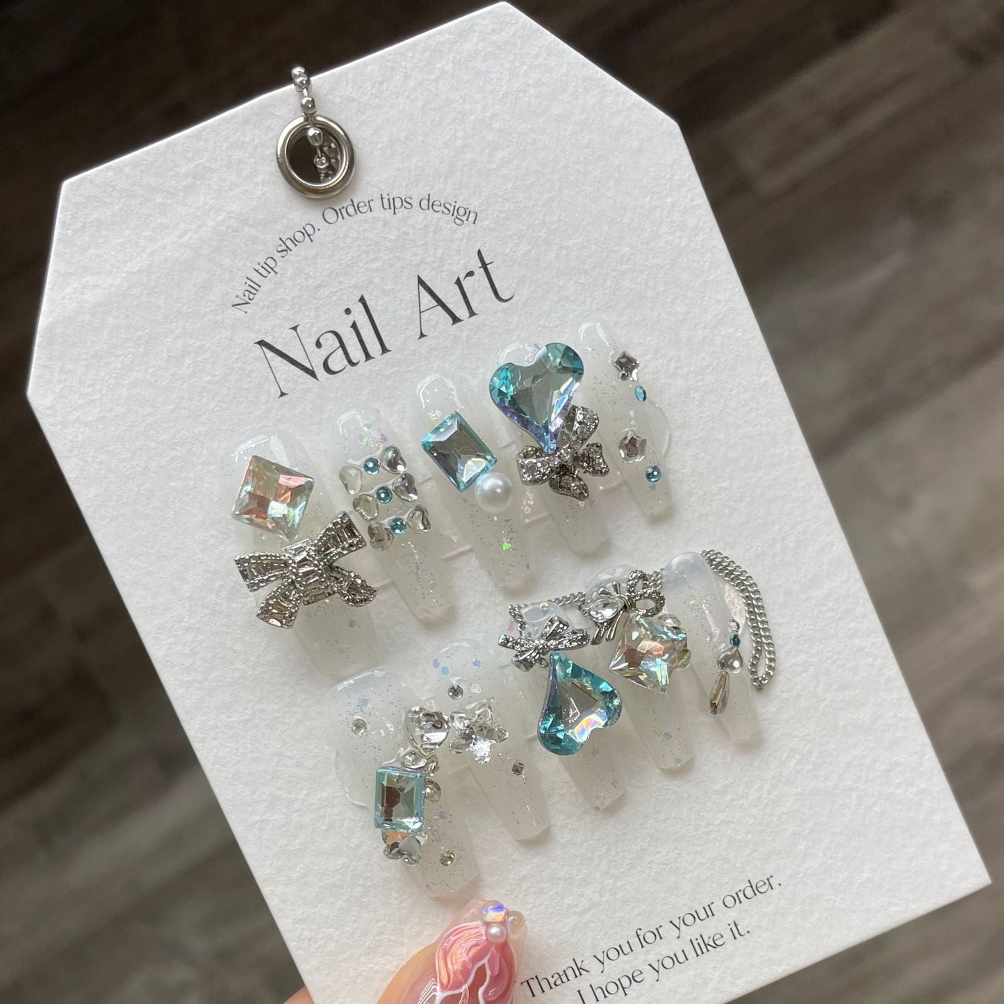 1024- Handmade press on nails fake nails removable