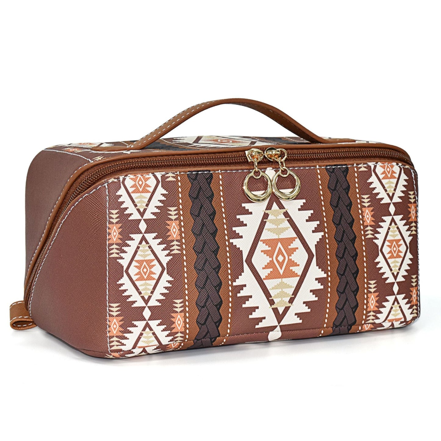 Bohemian PU cloud pillow cosmetic bag, large capacity portable cosmetic case, travel toilet bag, travel makeup bag,Makeup bag organizers,Makeup bags, small
