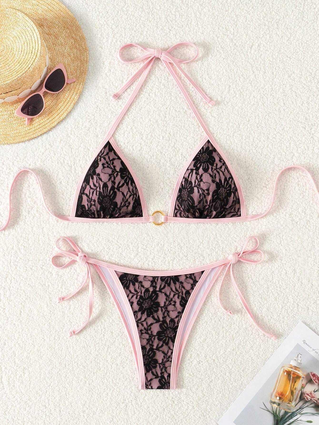 Sexy Lace Bikini Set Swimsuit