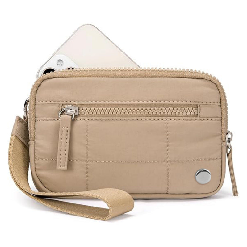 Transparent PVC Card Bag – Portable Wrist Bag for Bank Card & Change Storage
