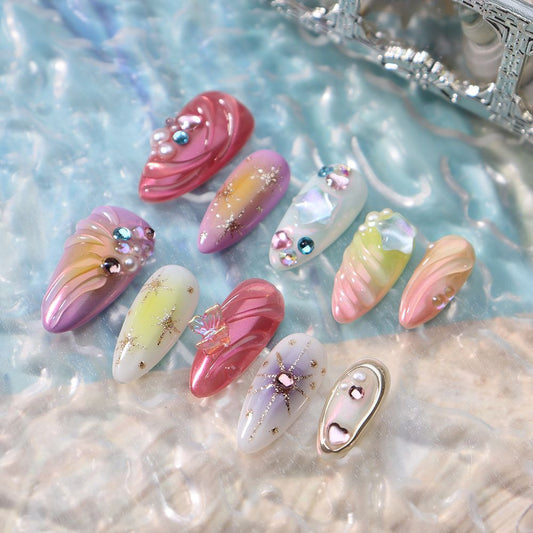 0949- Handmade press on nails fake nails removable