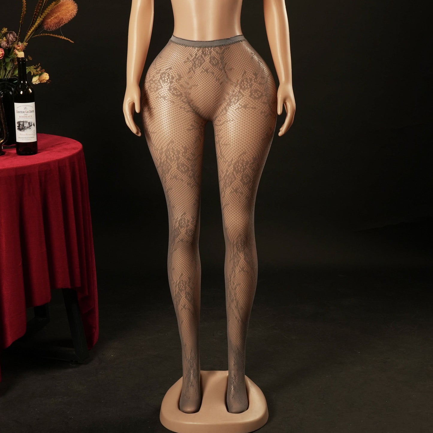 Erotic Pantyhose Fishnet Stockings Nightclub Sexy Floral Jacquard Pure Desire Flirting Hollow Out