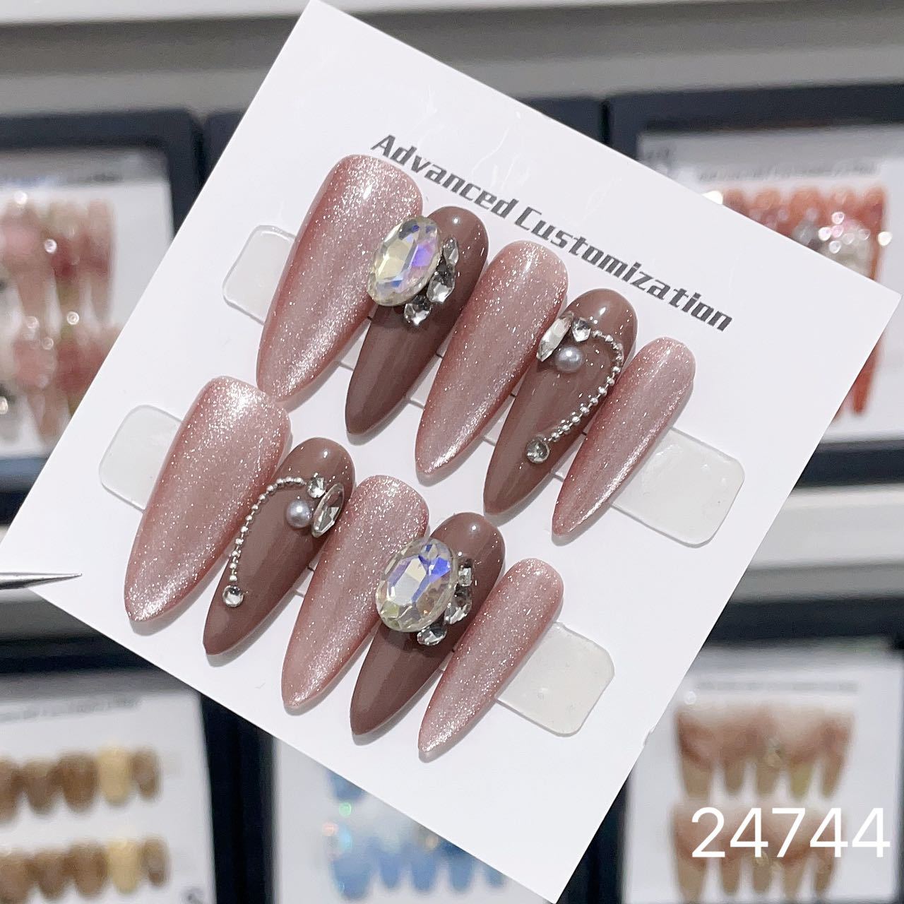 0967- Handmade press on nails fake nails removable