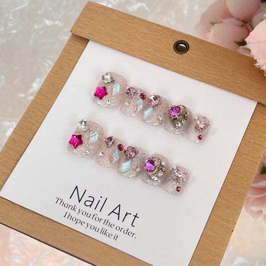 0971- Handmade press on nails fake nails removable