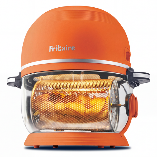 Fritaire Self-Cleaning Air Fryer™ | Non-Toxic 9-in-1 Glass Bowl | Orange