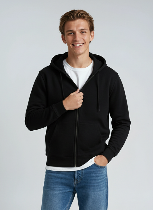 Sweat à capuche zippé de poids moyen P2008