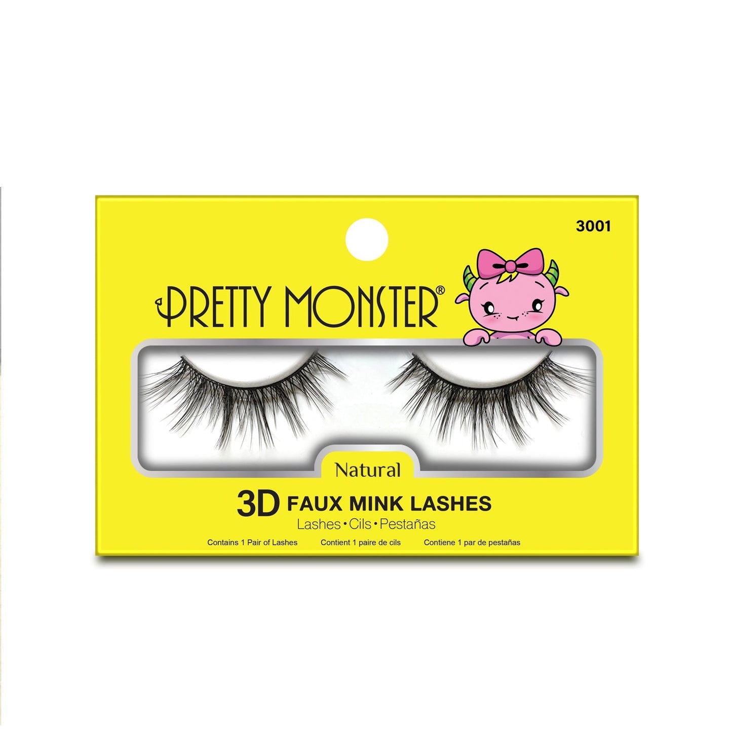 Pretty Monster Natürliche 3D Faux Mink Wimpern - 3001
