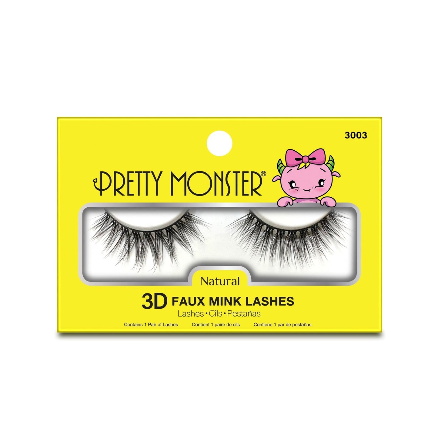 Pretty Monster Natural 3D Faux Mink Wimpern - 3003