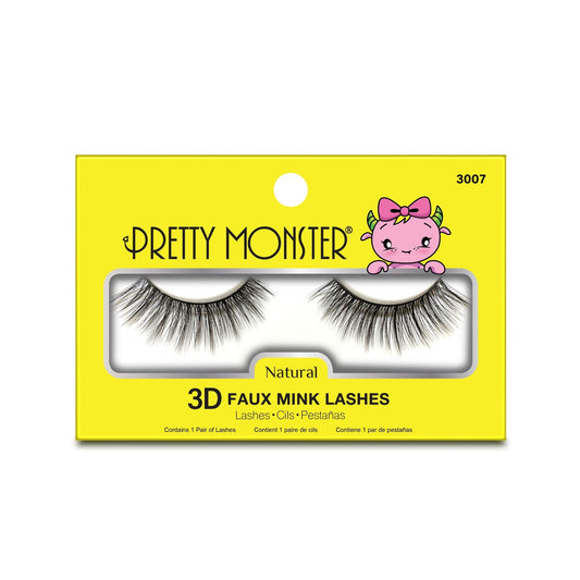 Faux Cils 3D en Vison Naturel Pretty Monster - 3007