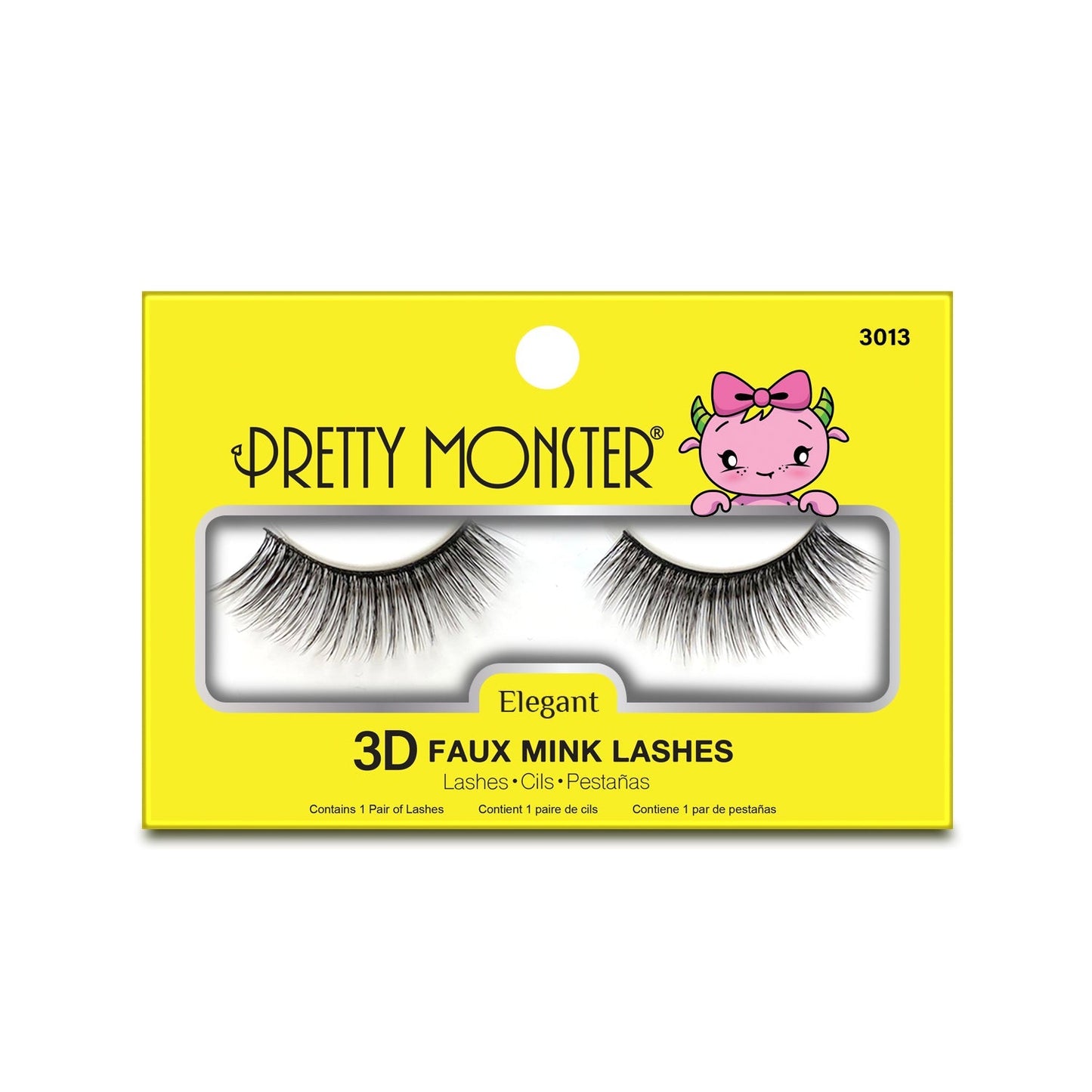 Cils 3D en Fausse Fourrure de Vison Pretty Monster - 3013