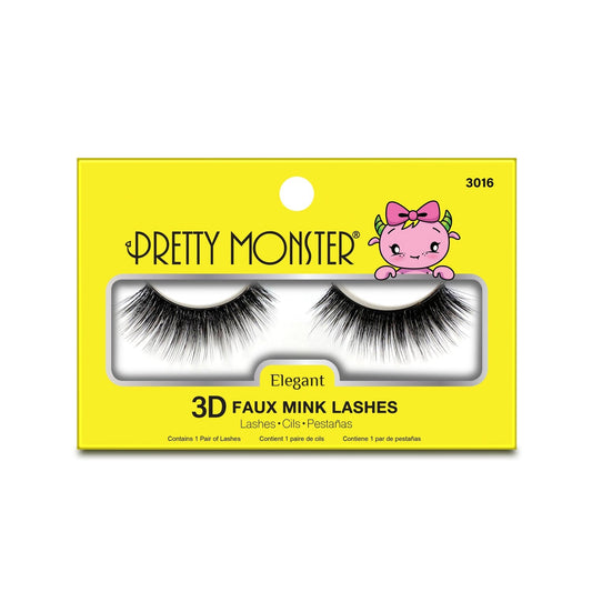 Faux cils 3D élégants Pretty Monster en vison synthétique - 3016