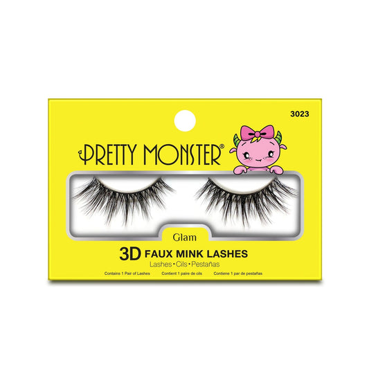 Pretty Monster Glam Faux Cils 3D Vison - 3023