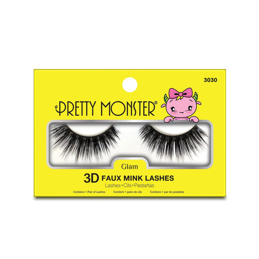 Faux Cils 3D Vison Pretty Monster Glam - 3030