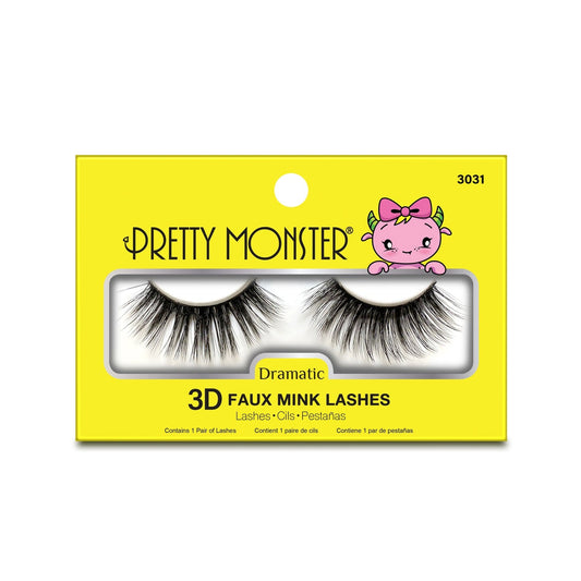 Faux cils 3D dramatiques Pretty Monster - 3031