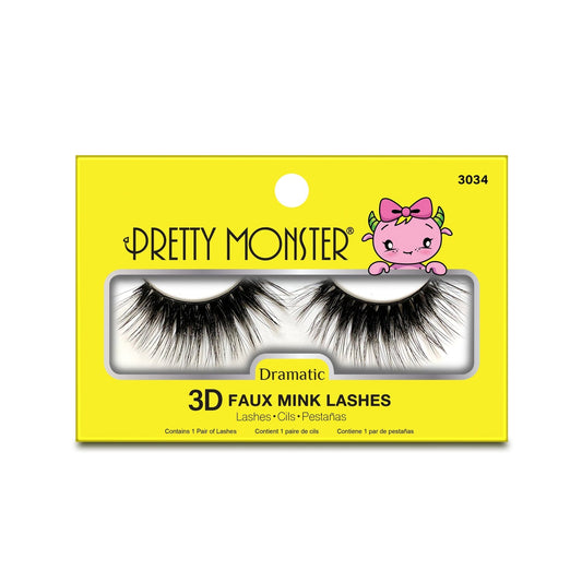 Faux Cils 3D Dramatiques Pretty Monster - 3034