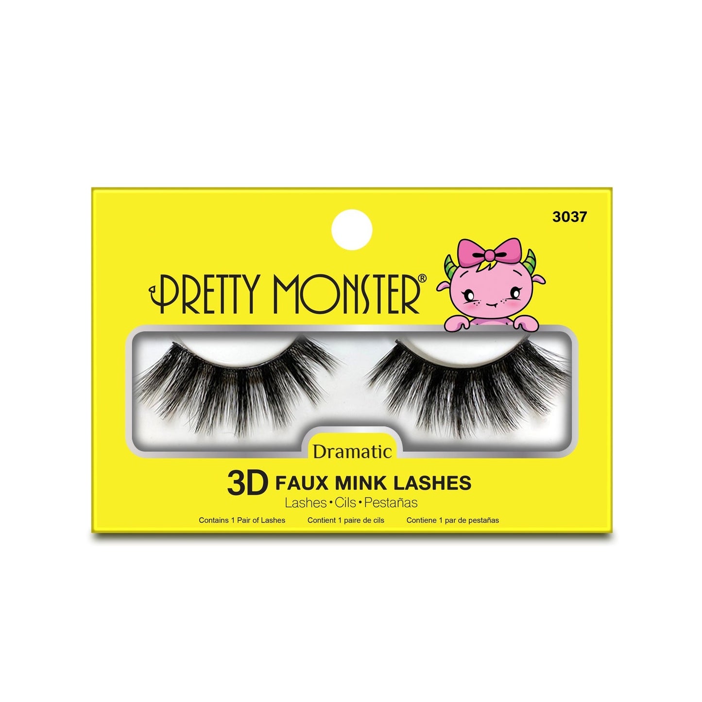 Pretty Monster Dramatische 3D Faux Mink Wimpern - 3037