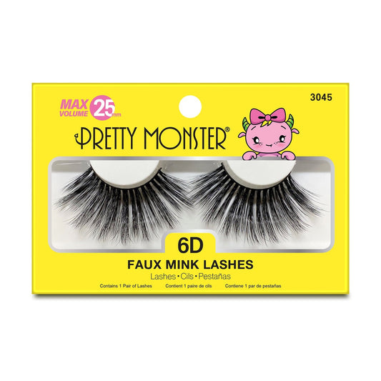 FAUX CILS EFFET VISON Max Volume 6D PRETTY MONSTER - 3045