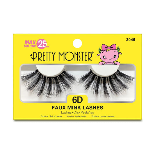 FAUX CILS EN VISON 6D VOLUME MAXIMAL PRETTY MONSTER