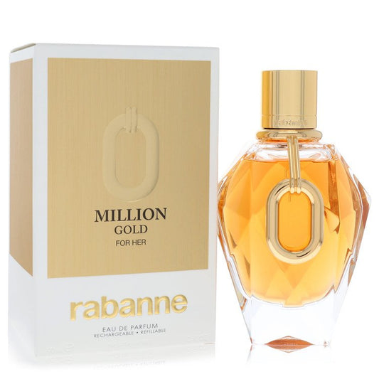 Paco Rabanne Million Gold von Paco Rabanne Eau De Parfum Nachfüllbares Spray 3 oz für Damen
