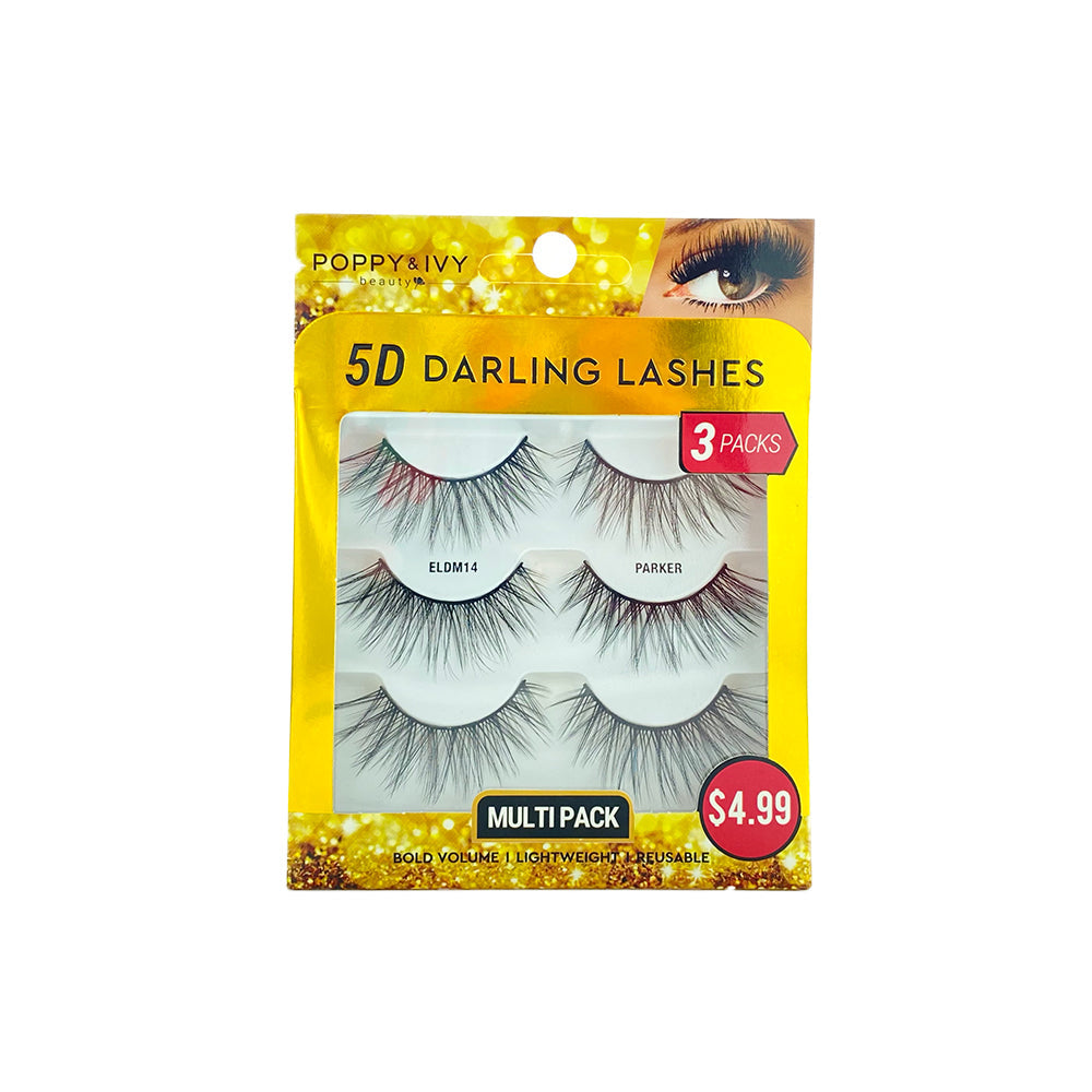 ABSOLUTE Poppy & Ivy Faux cils 5D Darling (Lot de 3) - Parker