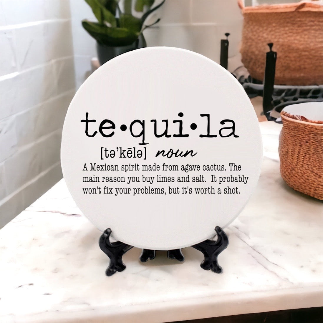 Funny Drink Definition Coasters Set Dictionary Quote Coasters For Bar And Countertop Decor