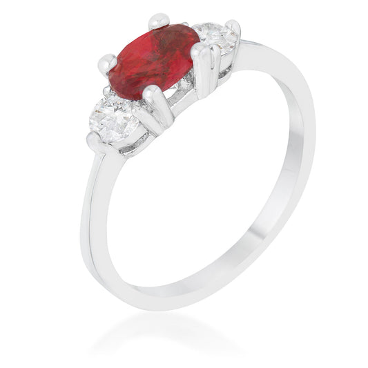 Avera Classic Zirconia Ring in Radiant Blue Size 5